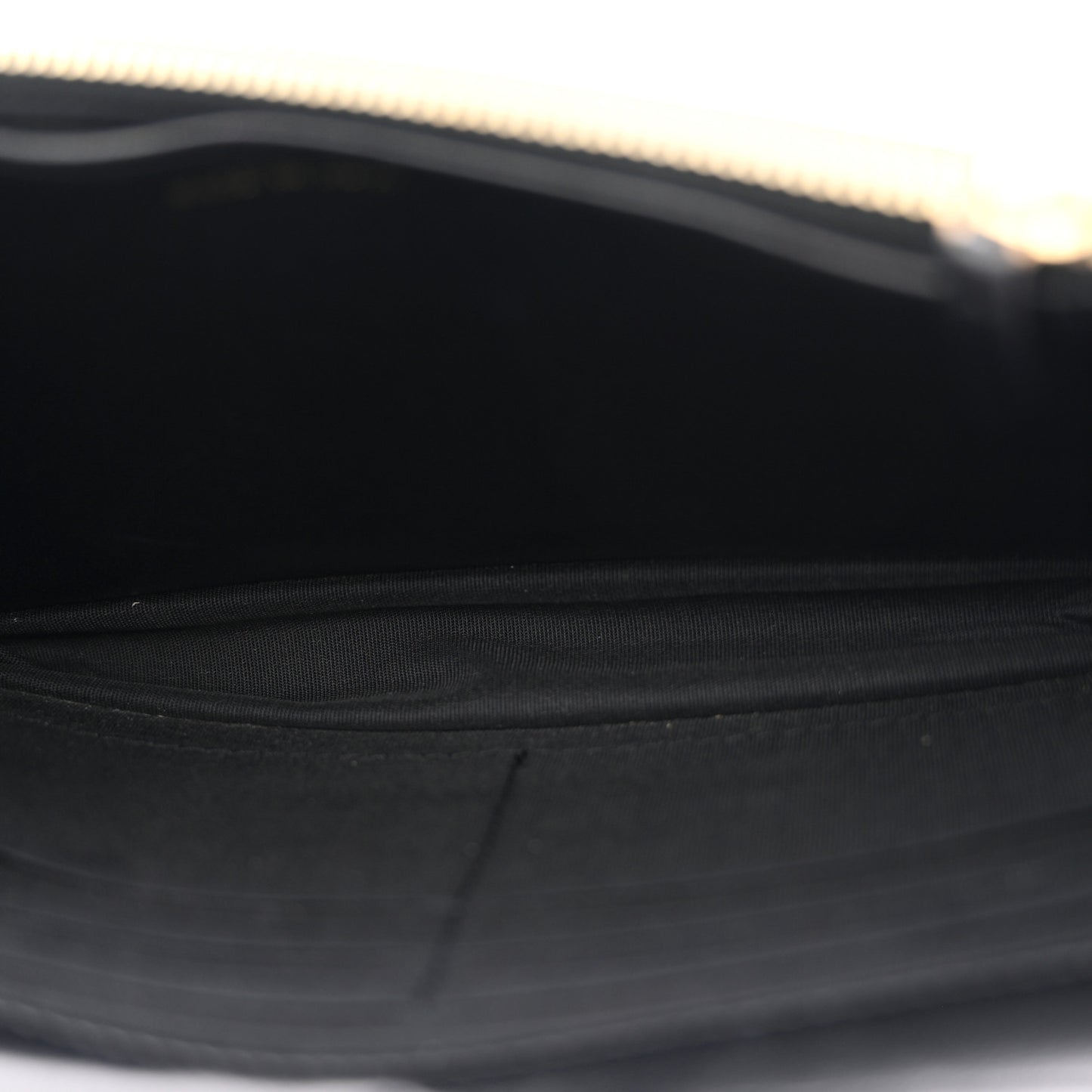 Lambskin Quilted Golden Class Wallet on Chain WOC Black Black