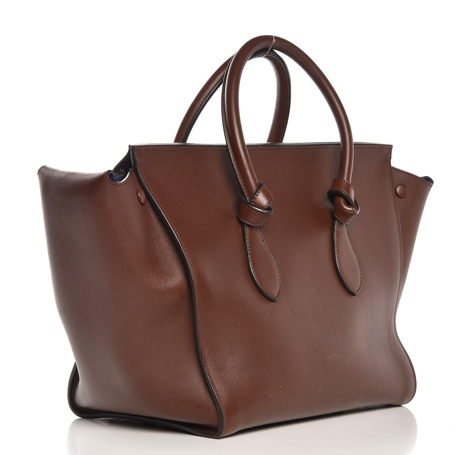 Celine Natural Calfskin Small Tie Knot Tote Acajou 3 of 20