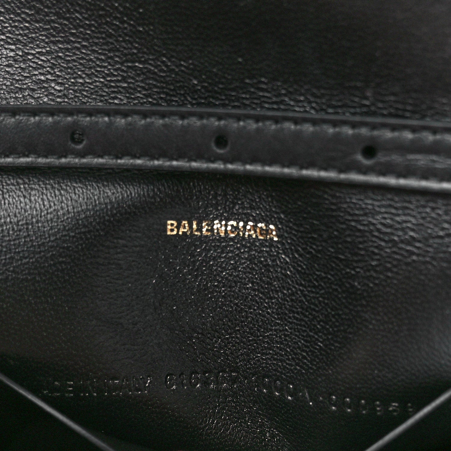 Balenciaga Nappa Calfskin Quilted Touch B Phone Holder With Strap Black 7 of 11