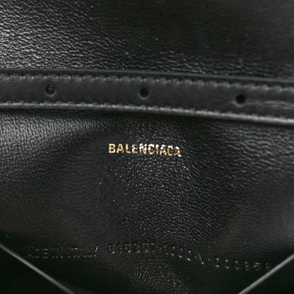 Balenciaga Nappa Calfskin Quilted Touch B Phone Holder With Strap Black 7 of 11