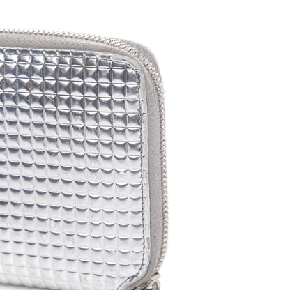 Chanel Patent Embossed CC Zip Around Wallet Silver 11 of 14