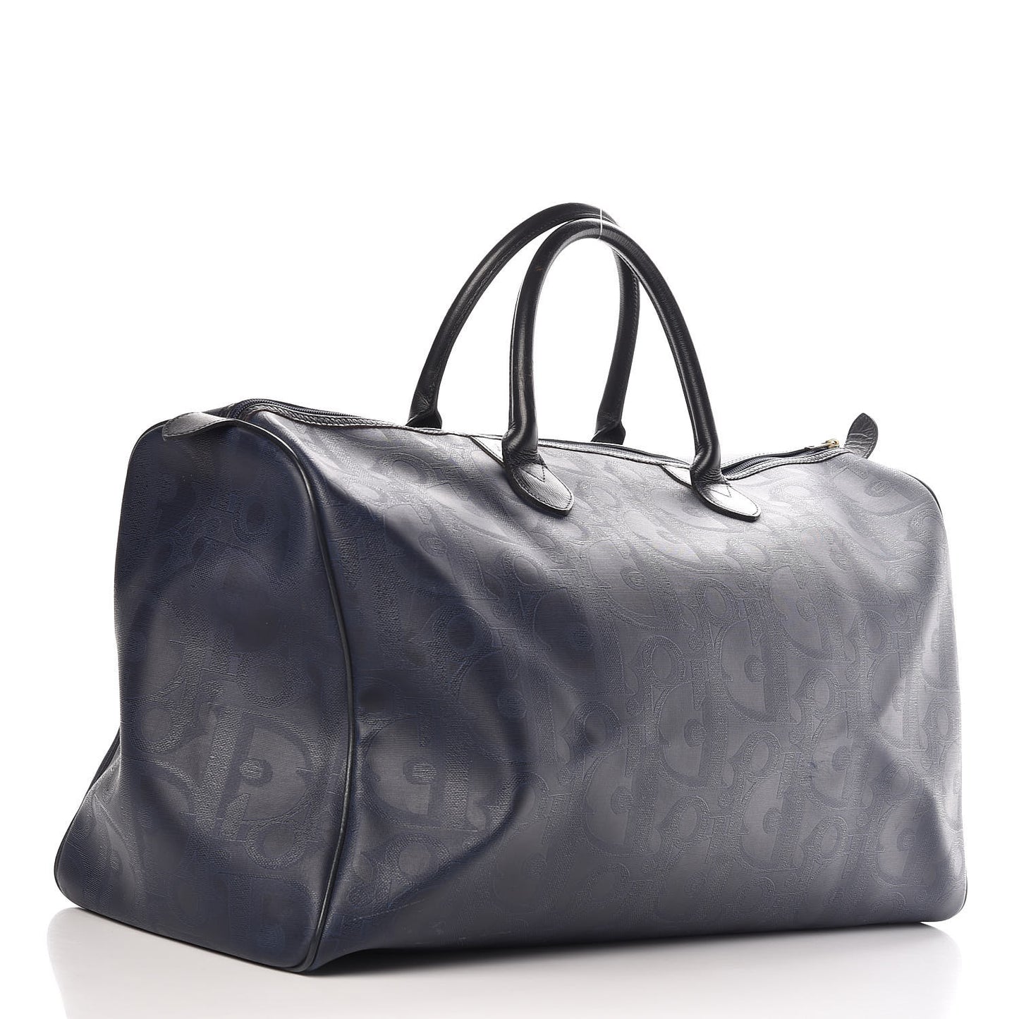 Coated Canvas Duffle Navy Blue