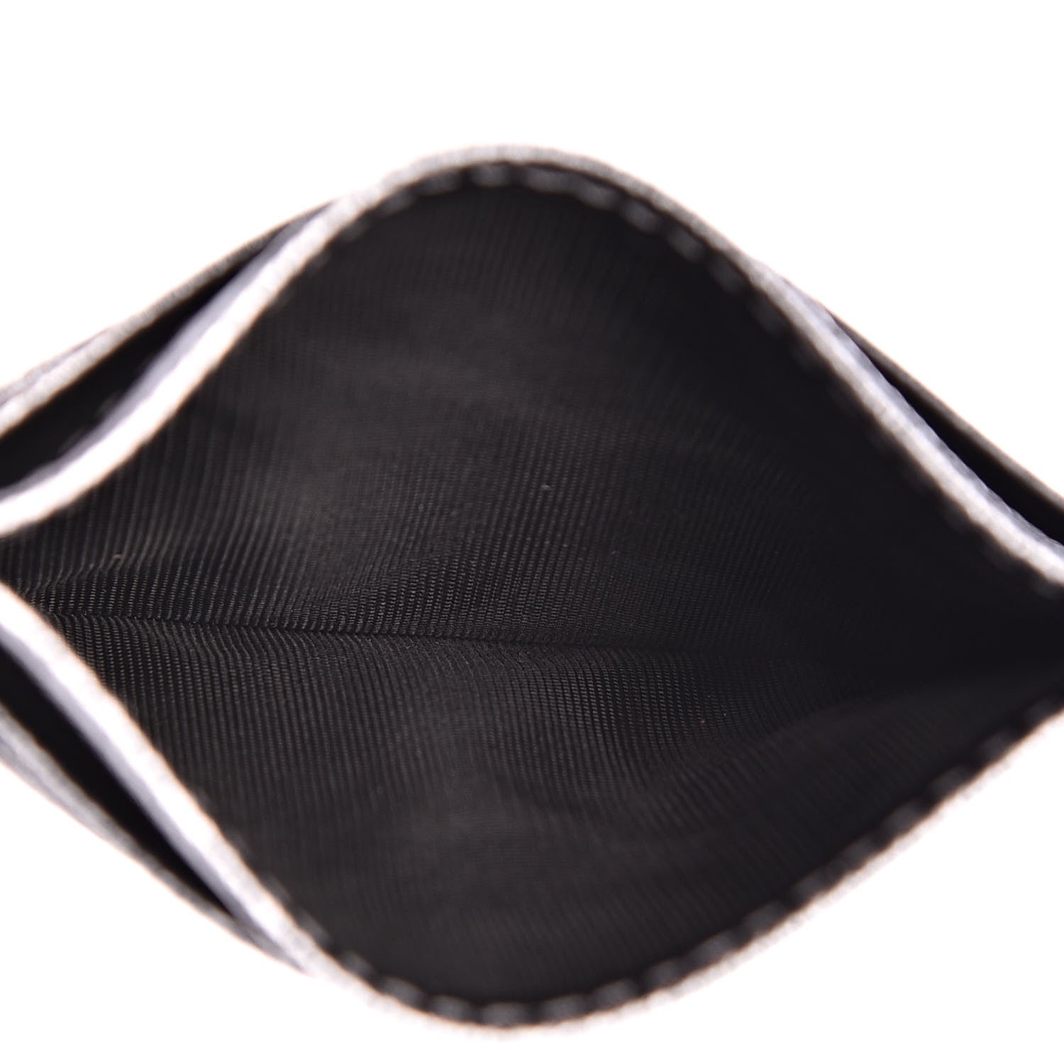 Dolce & Gabbana Metallic Dauphine Embellished Logo Zip Card Holder Argento 5 of 7