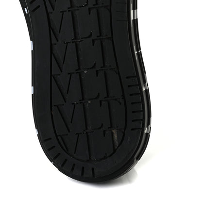 Valentino Garavani Nylon Mens Allover VLTN Logo Sneakers 41 Black White 8 of 12
