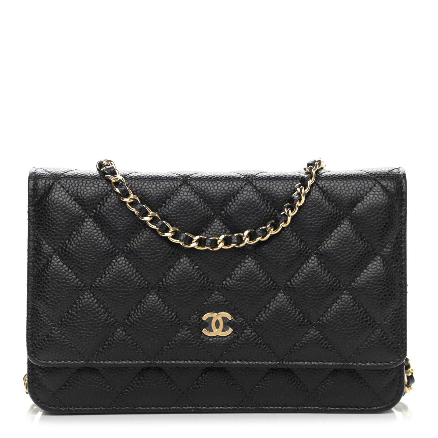 Chanel Caviar Quilted Wallet On Chain WOC Black 1 of 10