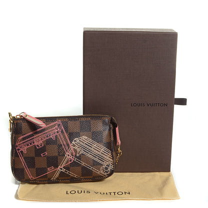 Louis Vuitton Damier Ebene 2014 Christmas Animation Mini Pochette Accessories 5 of 8