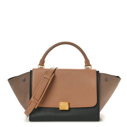 Celine Smooth Calfskin Medium Tri-Color Trapeze Nude 1 of 14