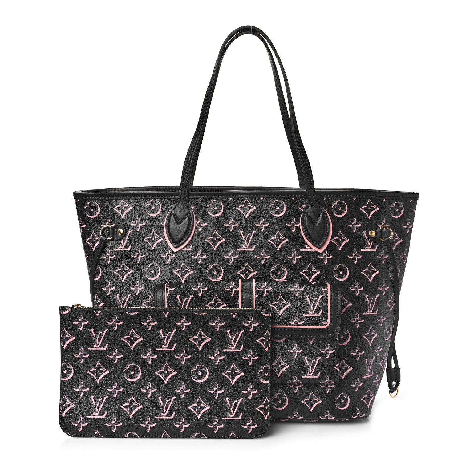 Louis Vuitton Monogram Fall For You Neverfull MM Black 1 of 9