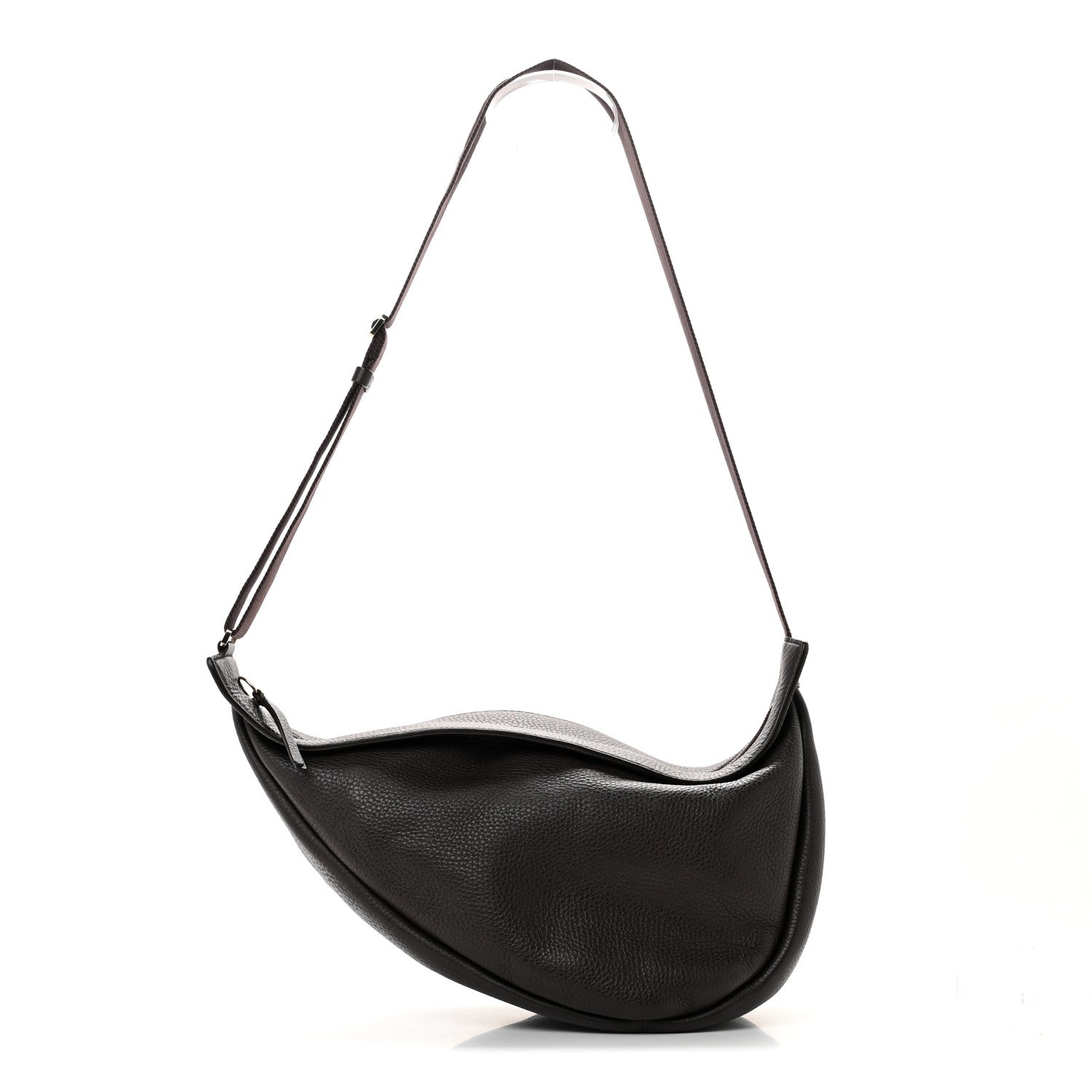 The Row Grained Calfskin Large Slouchy Banana Bag Brunette 1 of 11