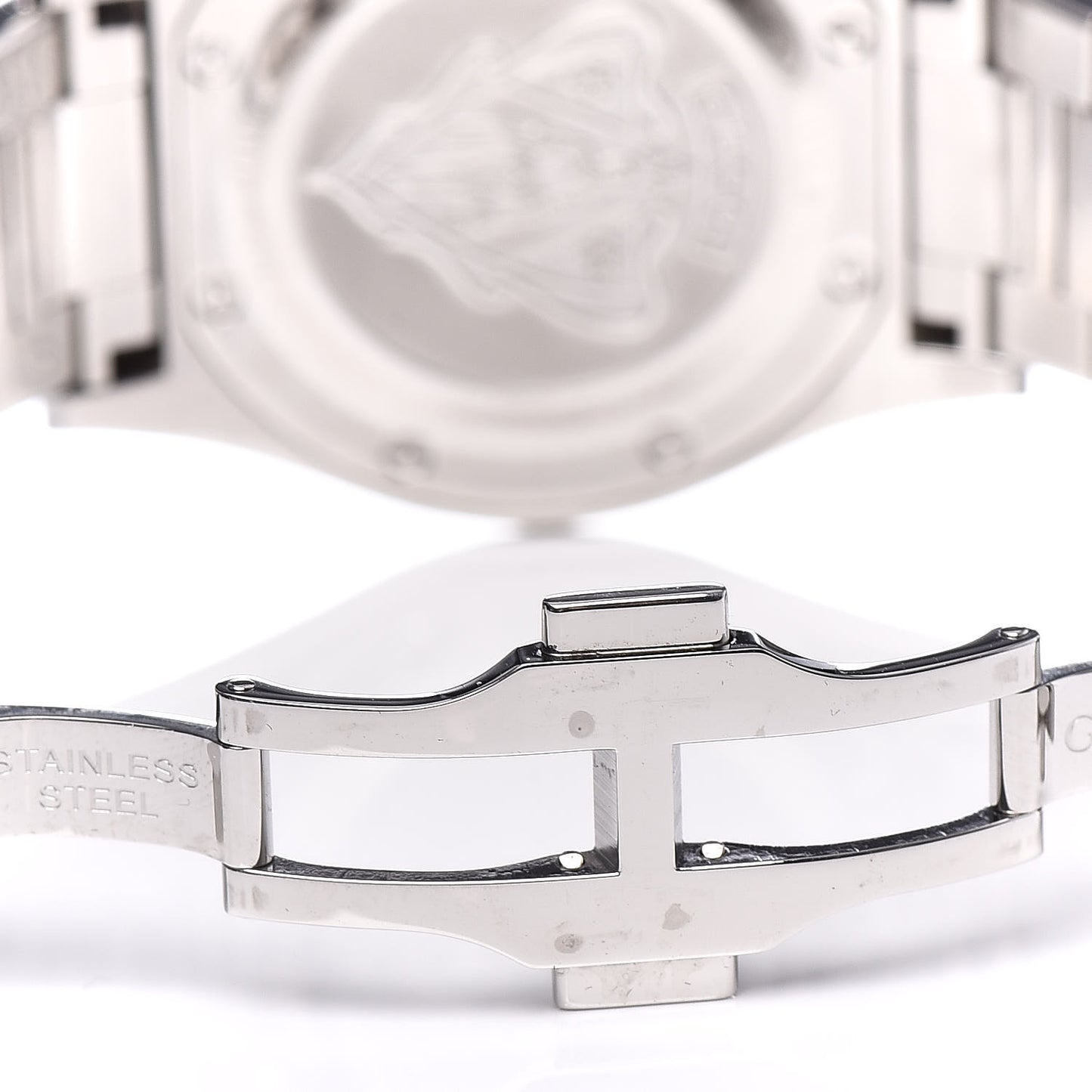 Stainless Steel 44mm Pantheon Quartz Watch Black