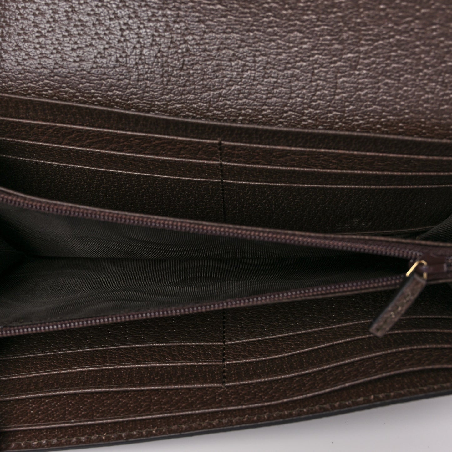 GG Supreme Monogram Web Ophidia Continental Wallet Brown