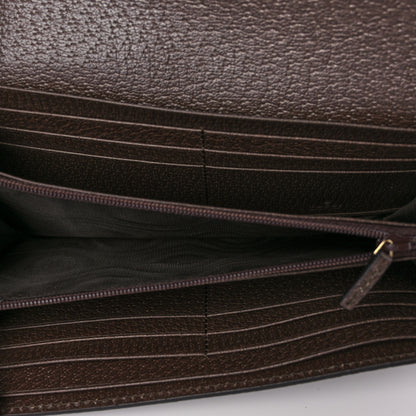Gucci GG Supreme Monogram Web Ophidia Continental Wallet Brown 5 of 8