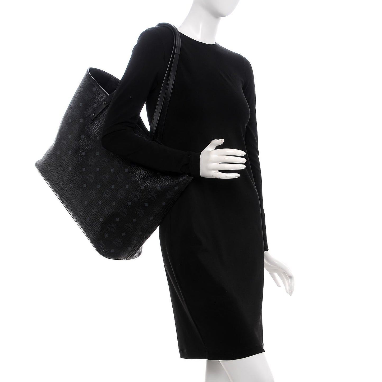 Visetos Large Anya Shopper Tote Black