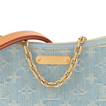 Louis Vuitton Monogram Denim Liv Pochette Sky Blue 8 of 10