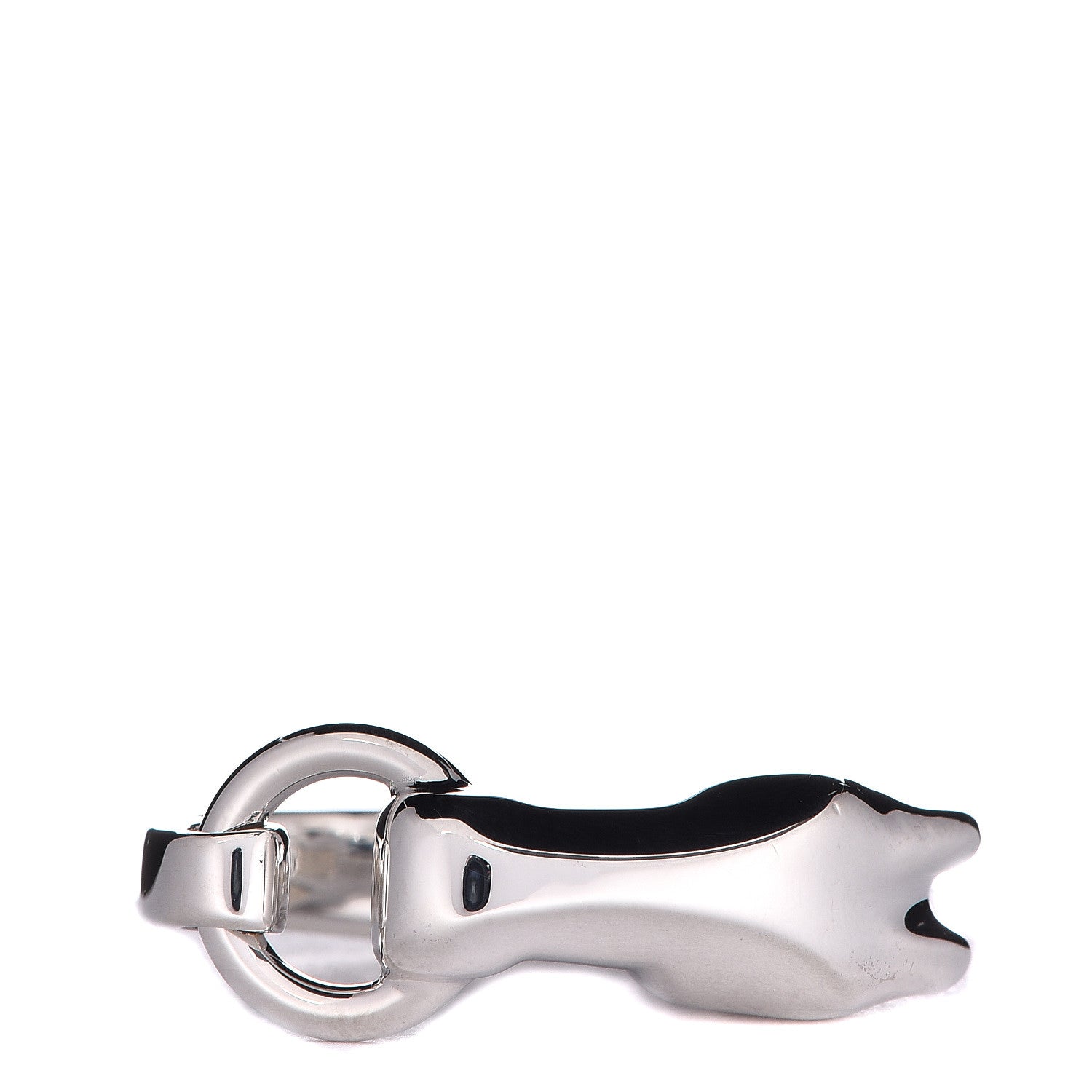 Hermes Sterling Silver PM Galop Ring 53 6.25 5 of 9