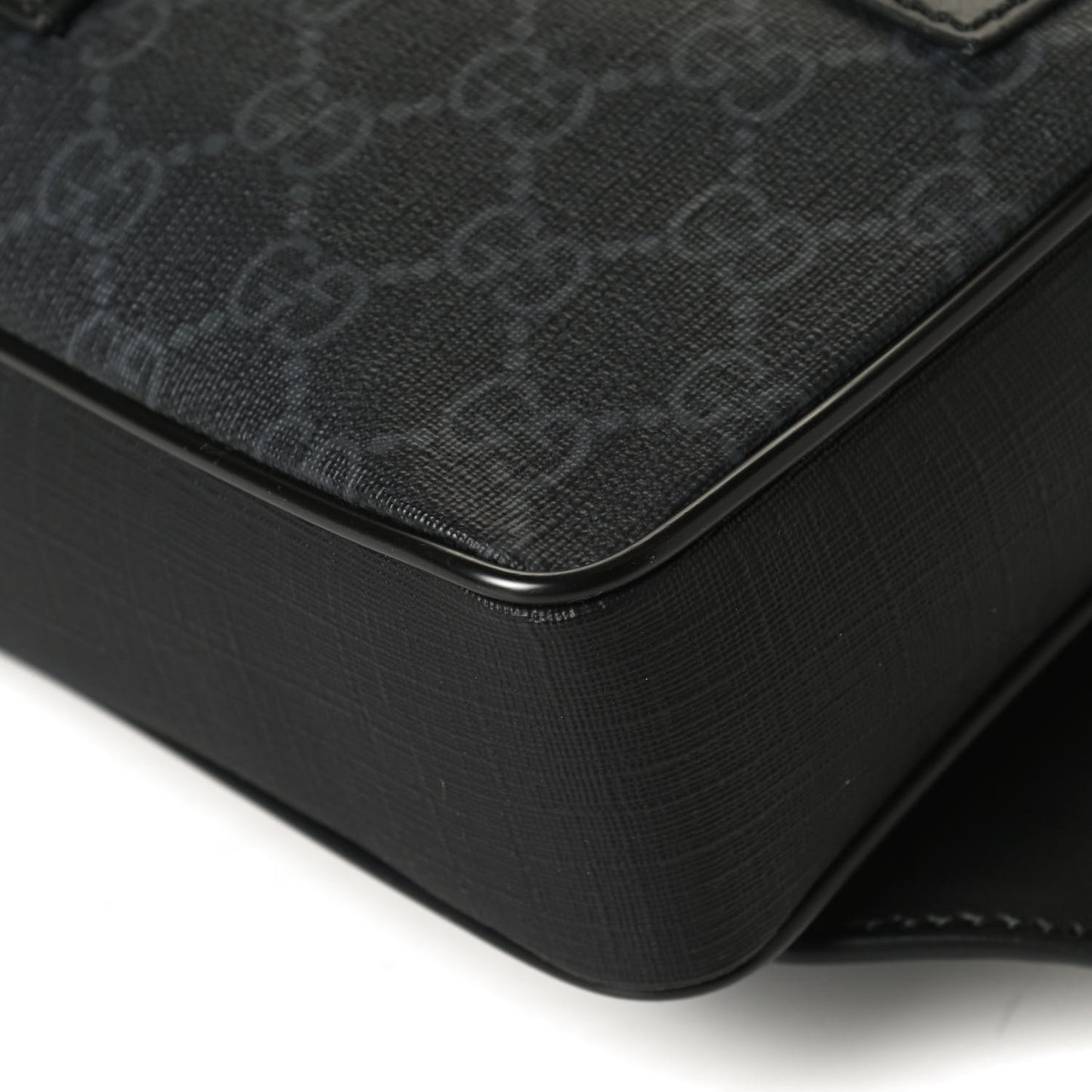 Soft GG Supreme Monogram Web Belt Bag Black Grey