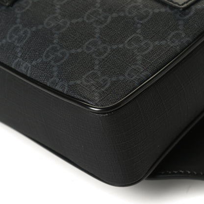 Gucci Soft GG Supreme Monogram Web Belt Bag Black Grey 12 of 12