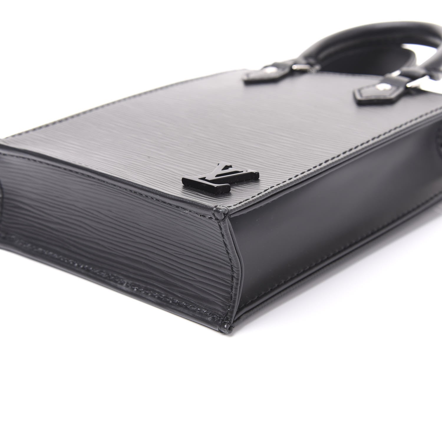 Louis Vuitton Epi Petit Sac Plat Black 6 of 9