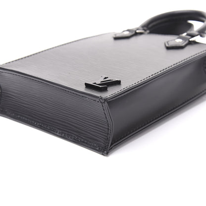 Louis Vuitton Epi Petit Sac Plat Black 6 of 9