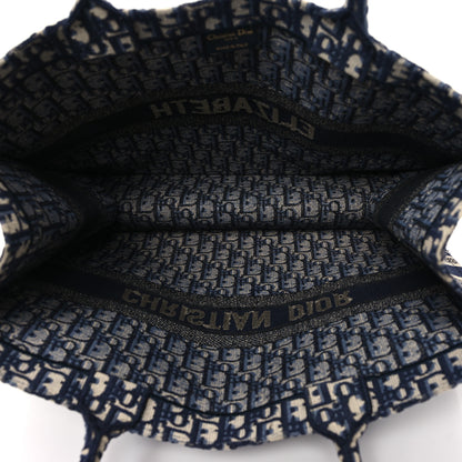 Christian Dior Oblique Large Book Tote Blue Multicolor 5 of 13