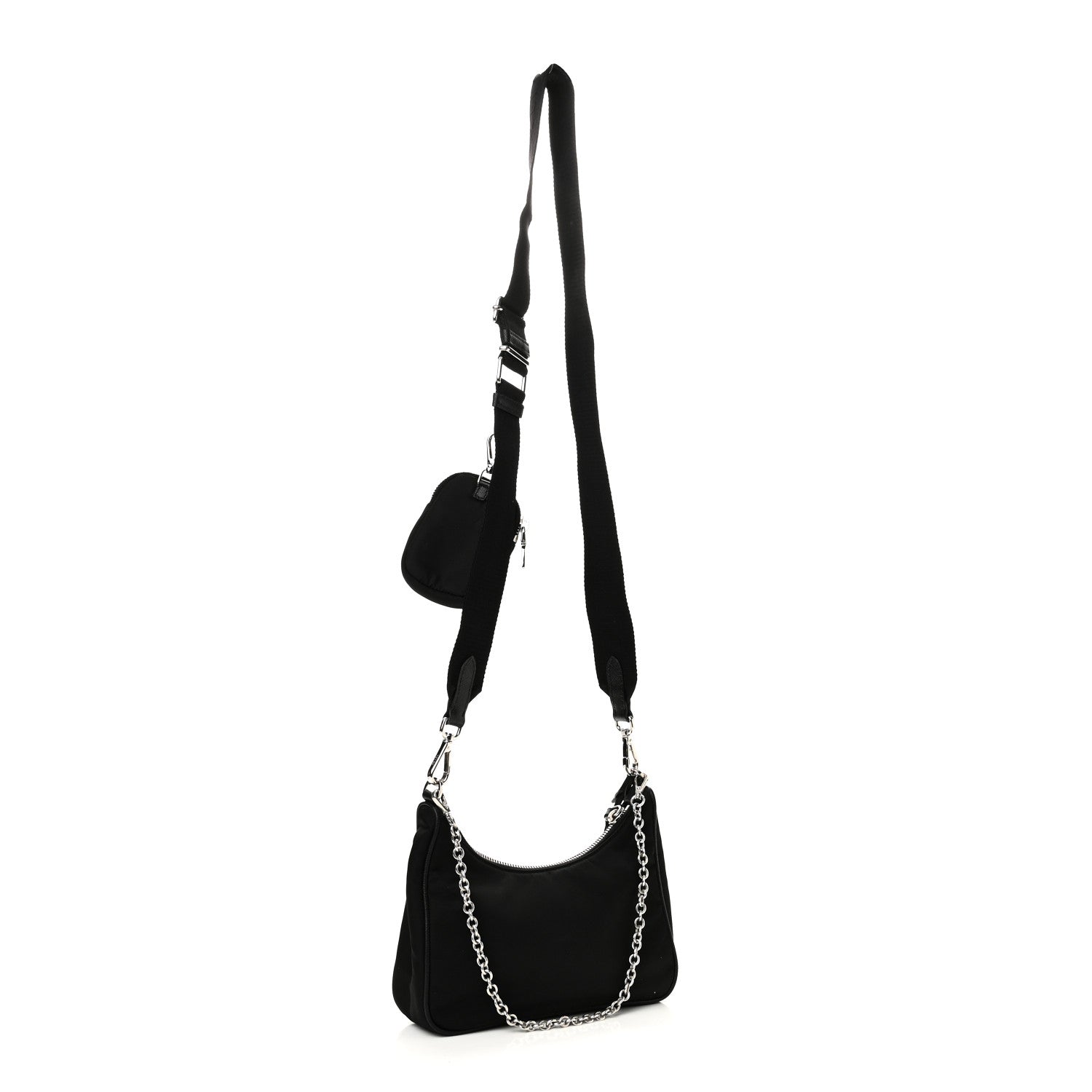 Prada Nylon Re-Edition 2005 Shoulder Bag Black 3 of 9