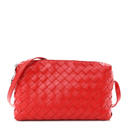 Bottega Veneta Nappa Intrecciato Small Camera Bag Red 1 of 12