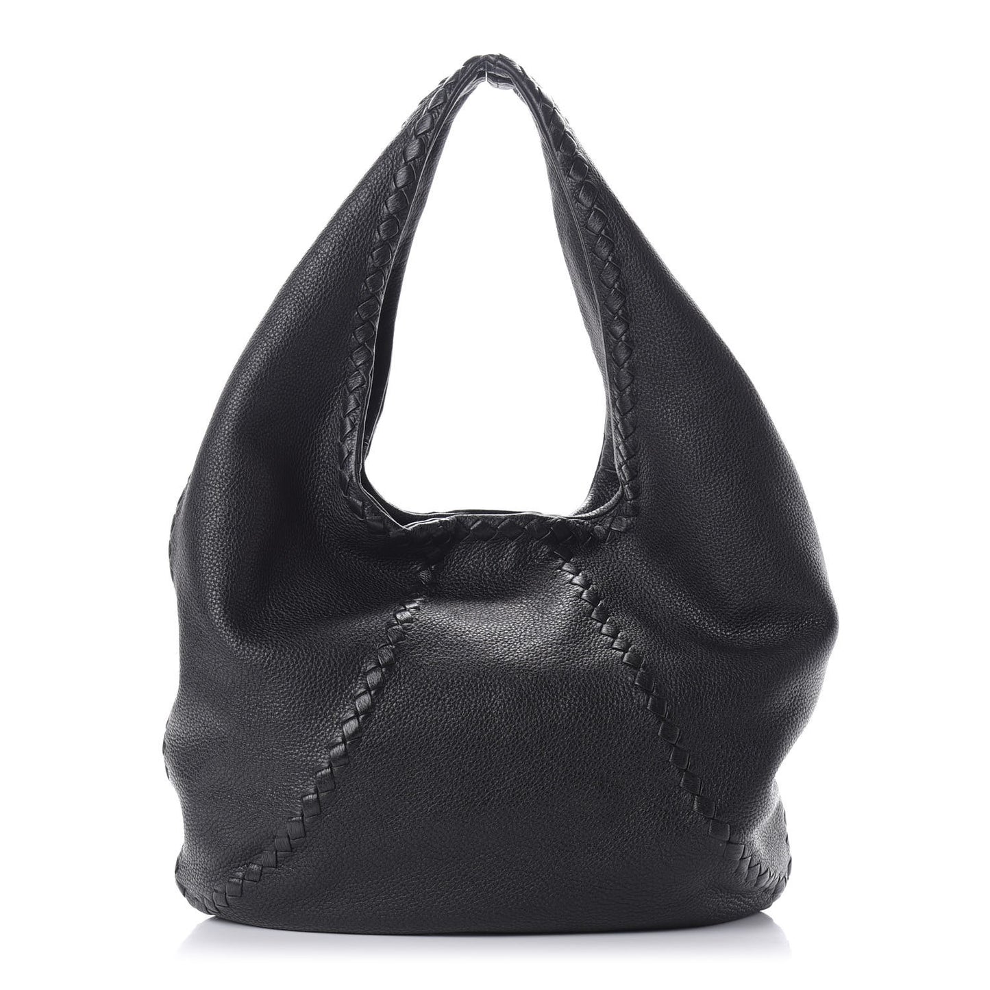 Cervo Deerskin Large Hobo Black