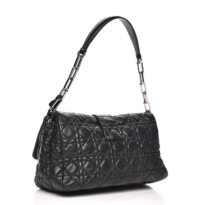 Christian Dior Lambskin Cannage New Lock Flap Black 3 of 16