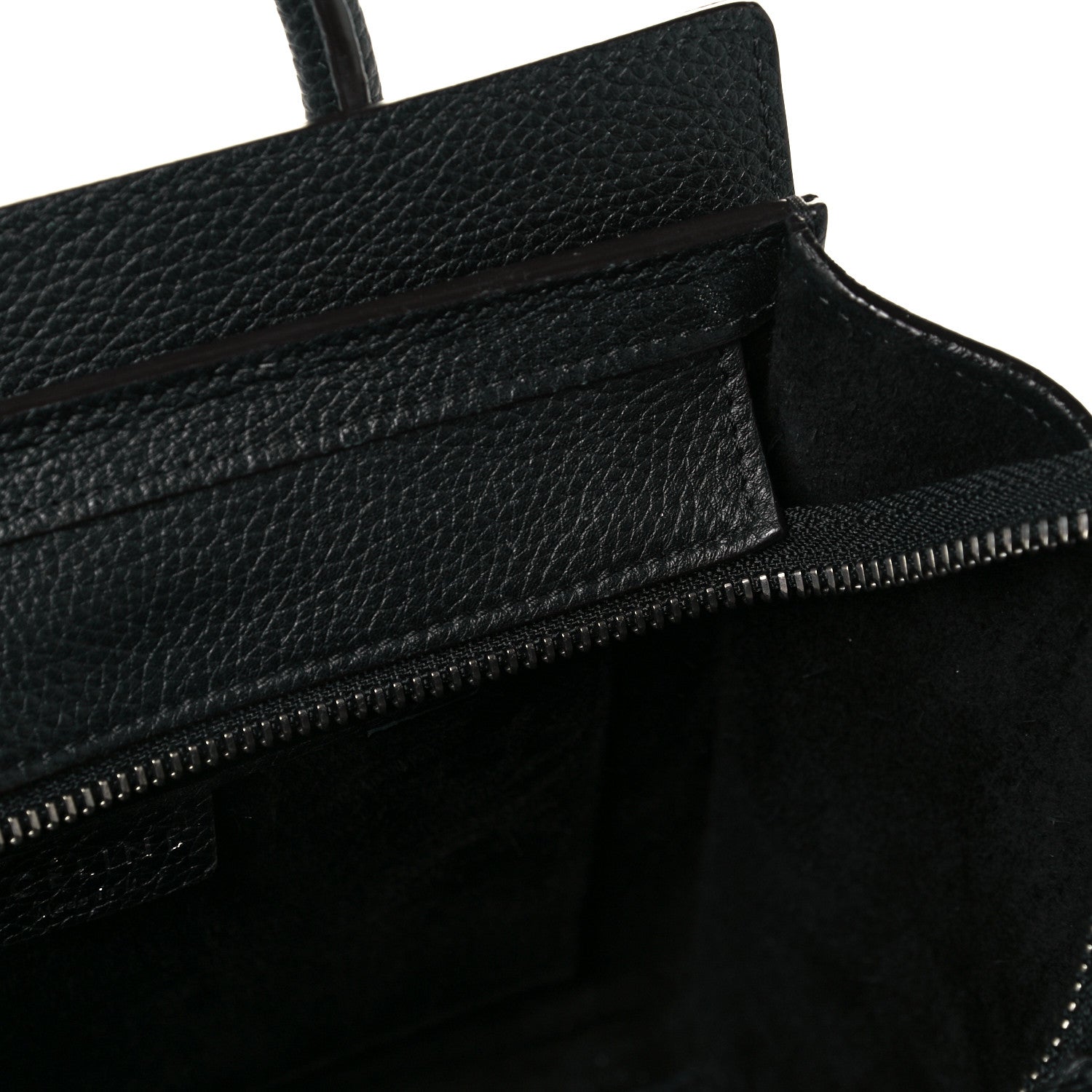 Celine Drummed Calfskin Nano Luggage Black 16 of 16