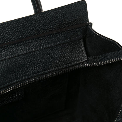 Celine Drummed Calfskin Nano Luggage Black 16 of 16