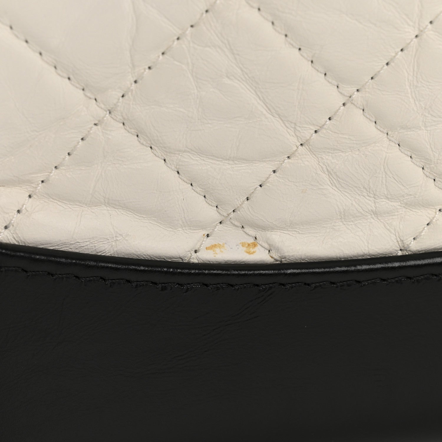 Chanel Aged Calfskin Quilted Small Gabrielle Backpack Black White 11 of 12