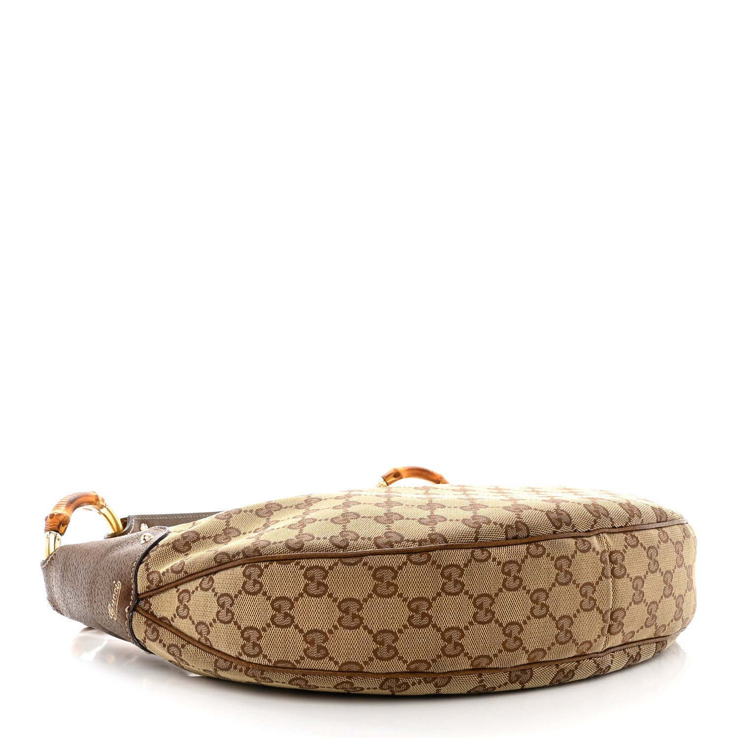 Gucci Monogram Bamboo Ring Hobo Brown 4 of 14