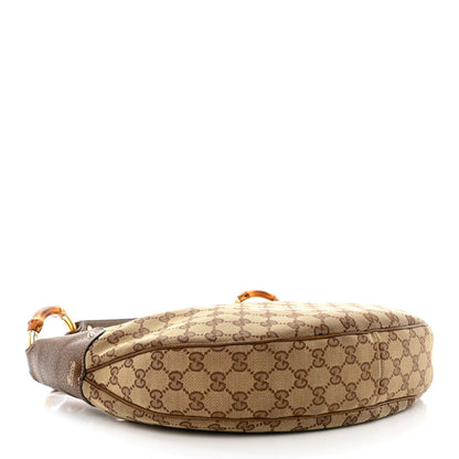 Gucci Monogram Bamboo Ring Hobo Brown 4 of 14
