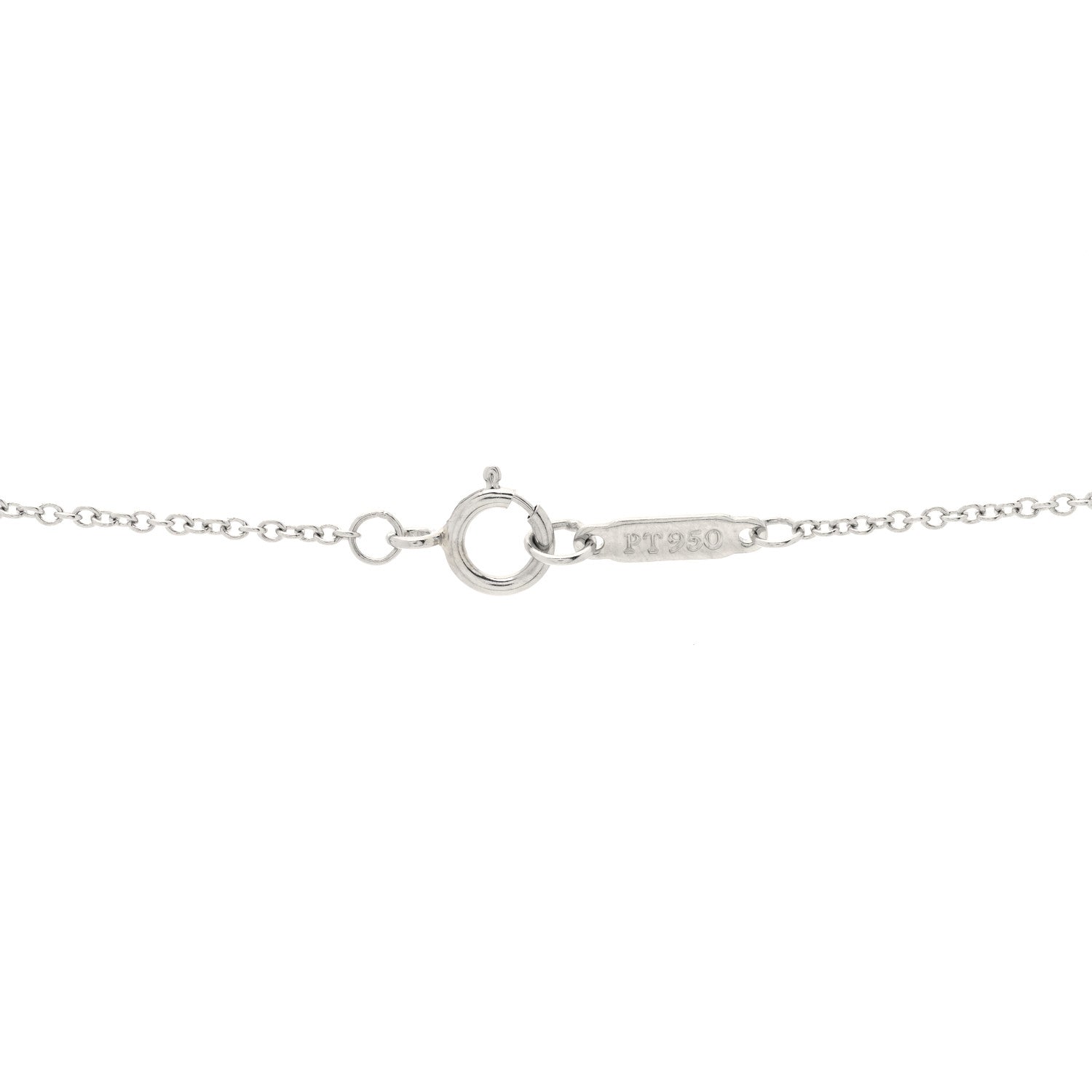 Tiffany Platinum Diamond Small Heart Pendant Necklace 4 of 5