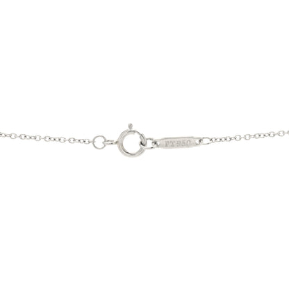 Tiffany Platinum Diamond Small Heart Pendant Necklace 4 of 5
