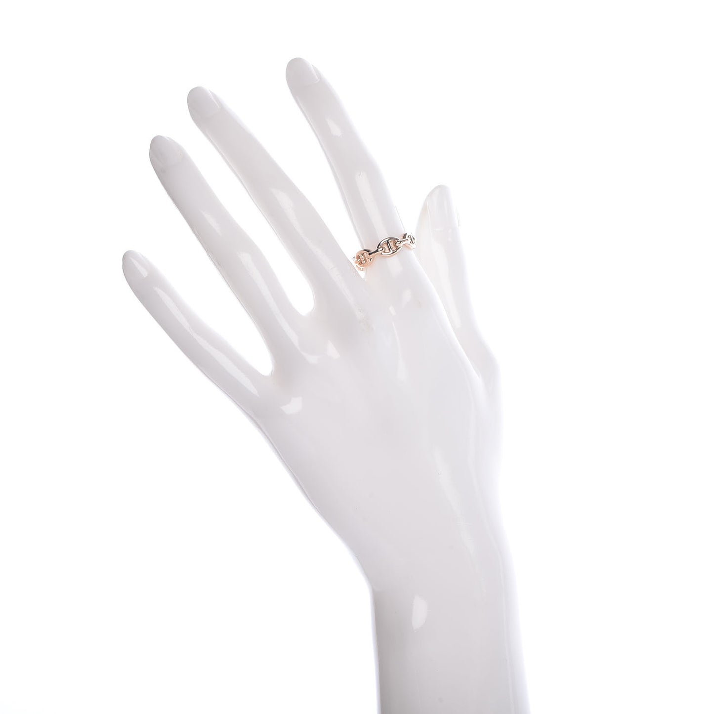 18K Rose Gold PM Chaine D'Ancre Enchainee Ring 52 6