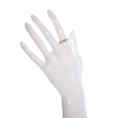 Hermes 18K Rose Gold PM Chaine D'Ancre Enchainee Ring 52 6 2 of 6