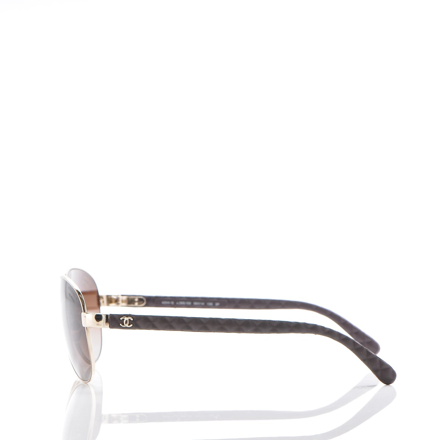 Pilot Summer Polarized Quilted Aviator Sunglasses 4204-Q Gold Brown