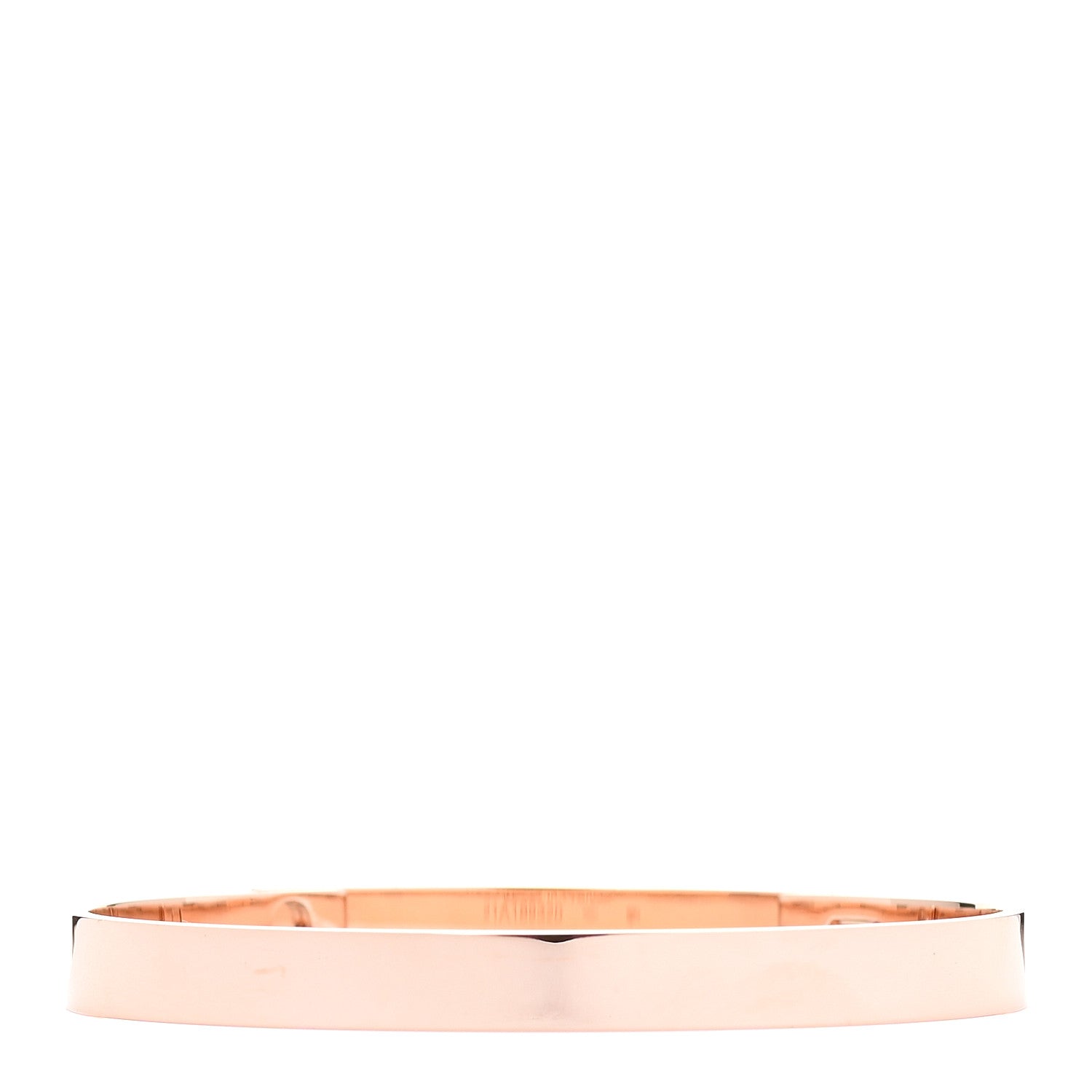 Hermes 18K Rose Gold PM Collier De Chien Bracelet SH 3 of 5
