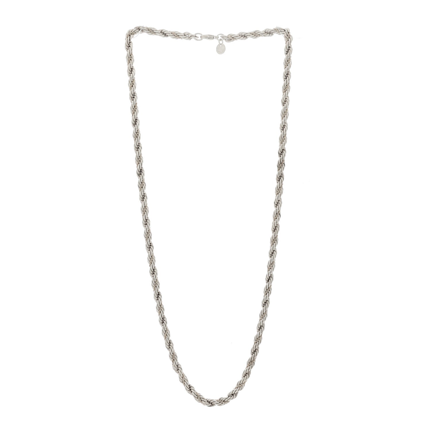 Tiffany Sterling Silver 18K Yellow Gold Rope Chain Necklace 22" 3 of 6