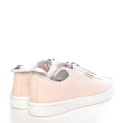 Chanel Canvas Womens Sneakers 37 Light Pink 4 of 10
