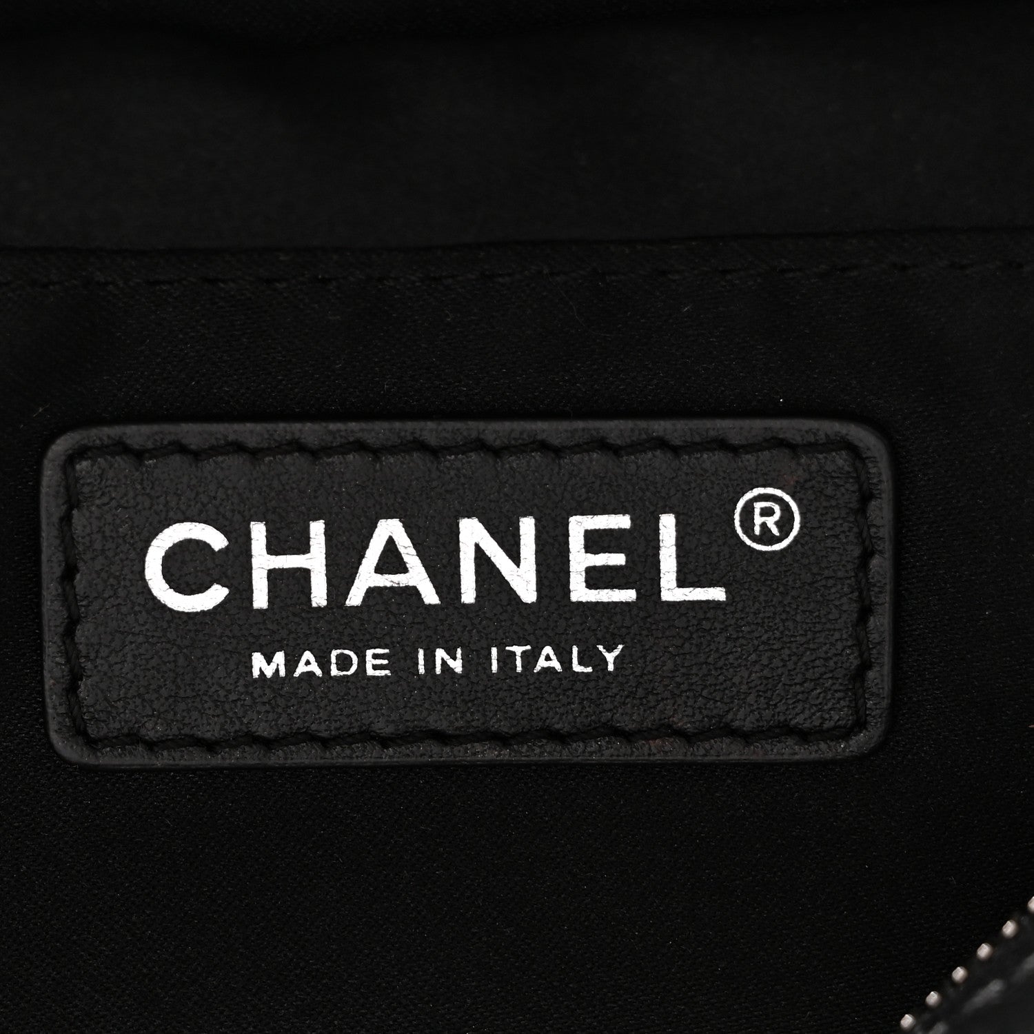 Chanel Lambskin Quilted Banane Waist Bag Fanny Pack Black 6 of 10