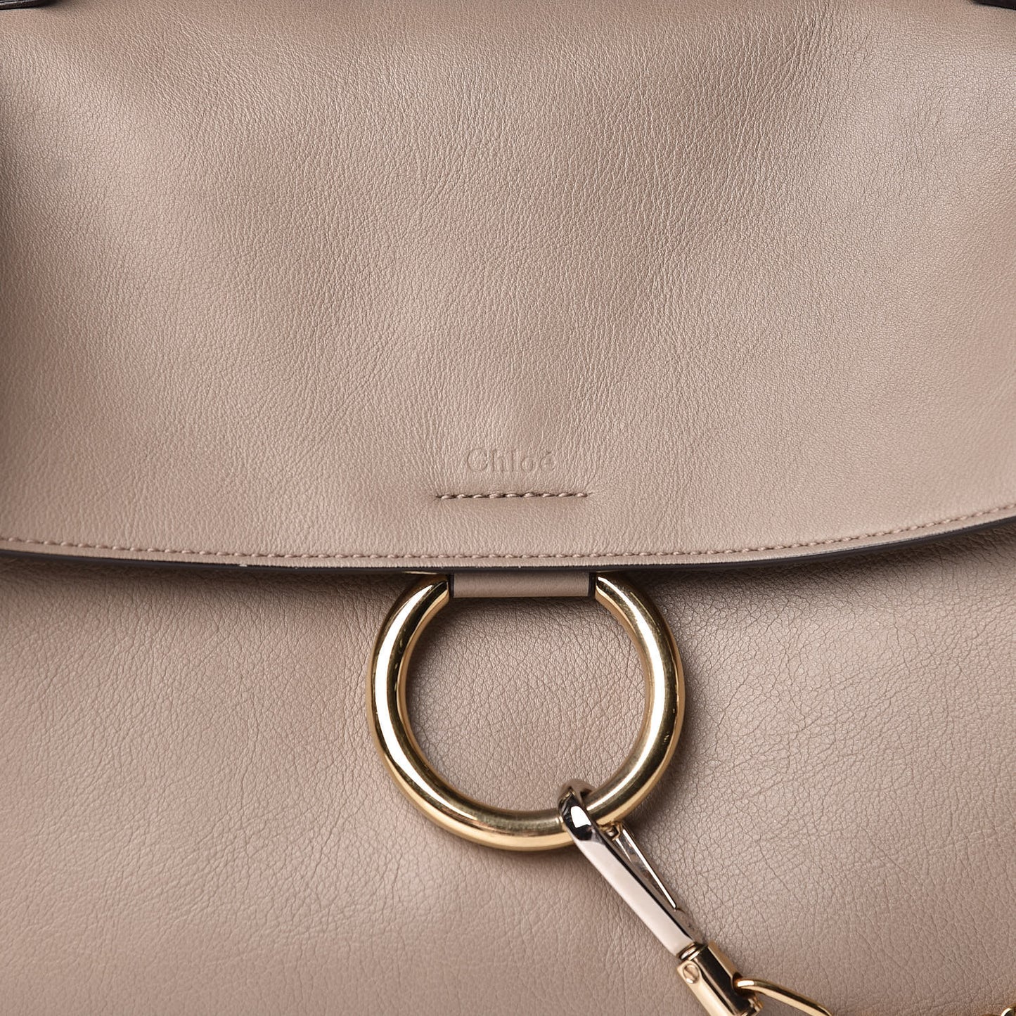 Calfskin Medium Faye Day Shoulder Bag Motty Grey