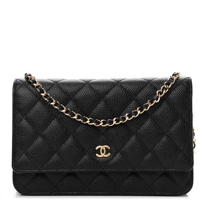 Chanel Caviar Quilted Wallet On Chain WOC Black 1 of 11