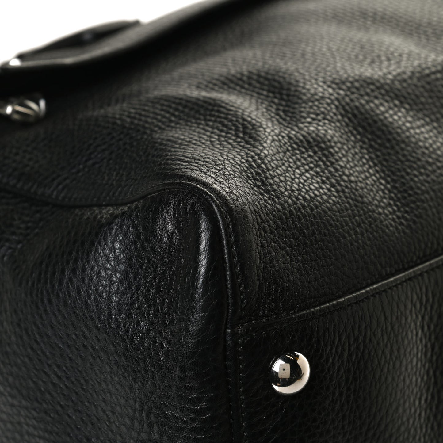 Pebbled Calfskin Soho Carry On Duffle Black