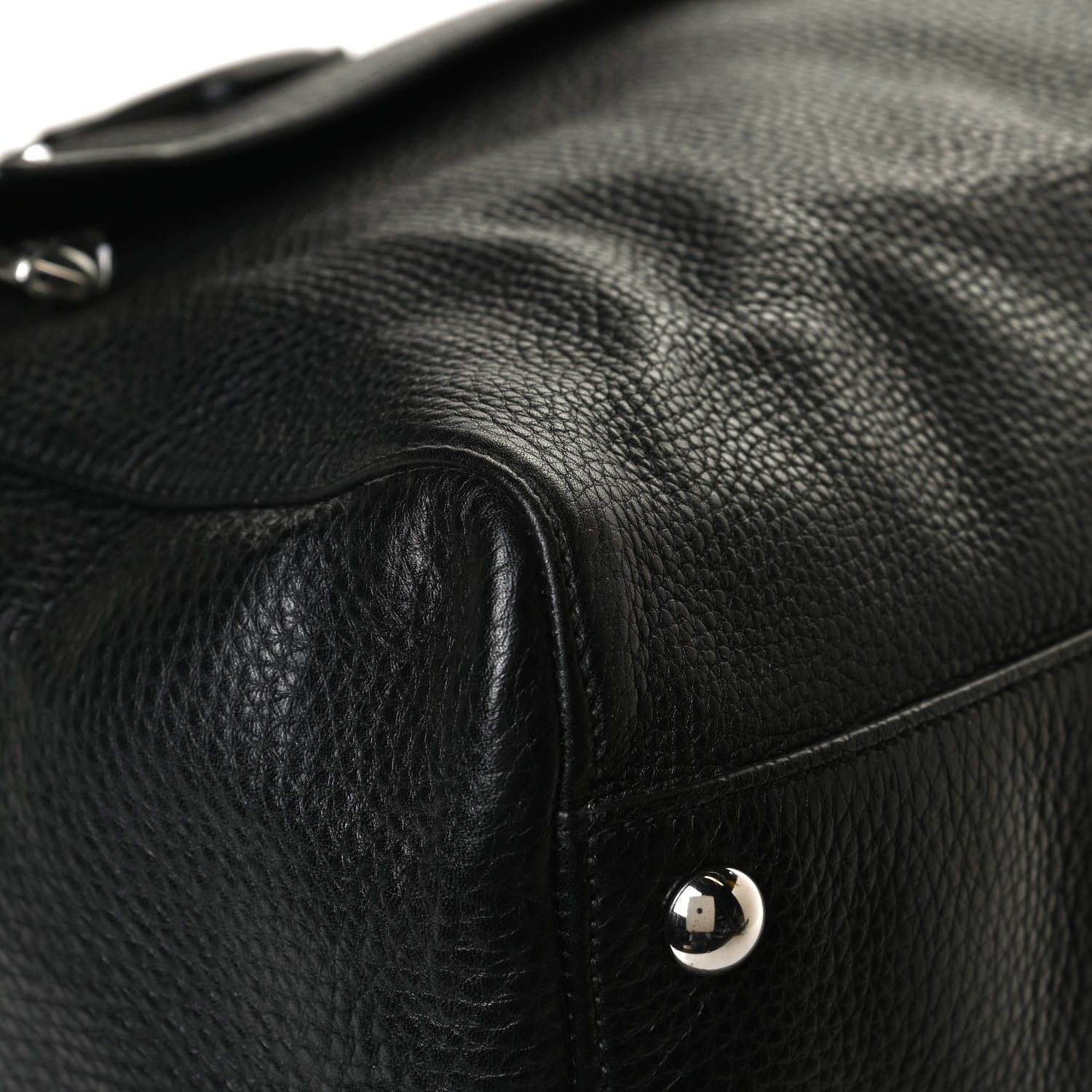 Gucci Pebbled Calfskin Soho Carry On Duffle Black 13 of 15