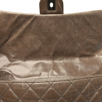 Chanel Glazed Calfskin Castle Rock Medium Flap Dark Beige 11 of 13