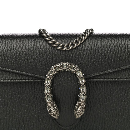 Gucci Calfskin Super Mini Dionysus Shoulder Bag Black 7 of 10