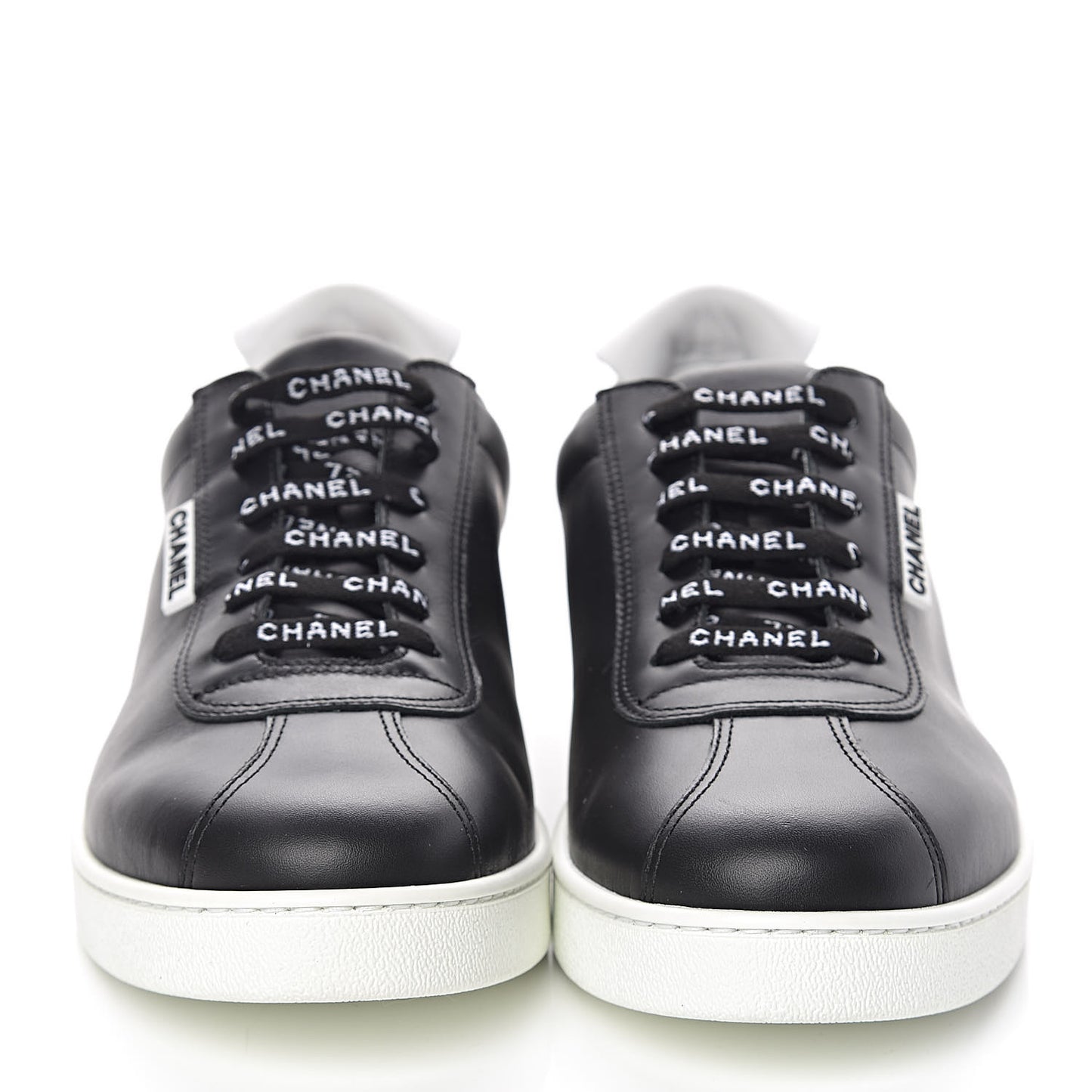 Calfskin Mens Sneakers 45 Black