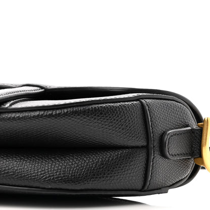 Christian Dior Grained Calfskin Mini Saddle Bag Black 10 of 10
